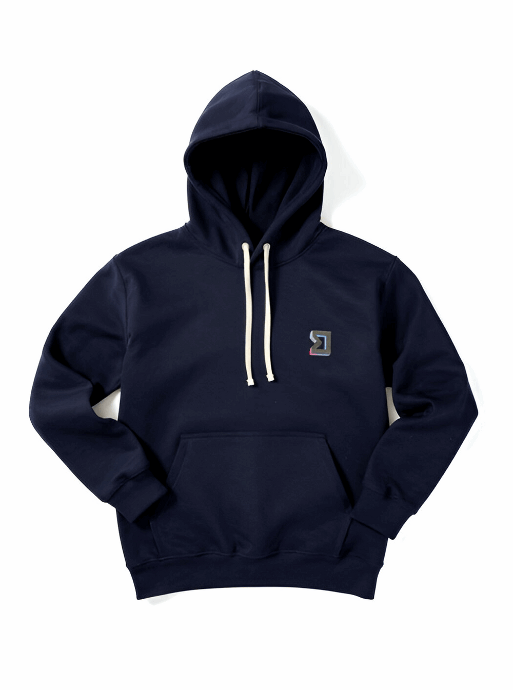 Premium Athletic Navy Hoodie – Breathable Loopback Non-Fleece Trap'n Shorts