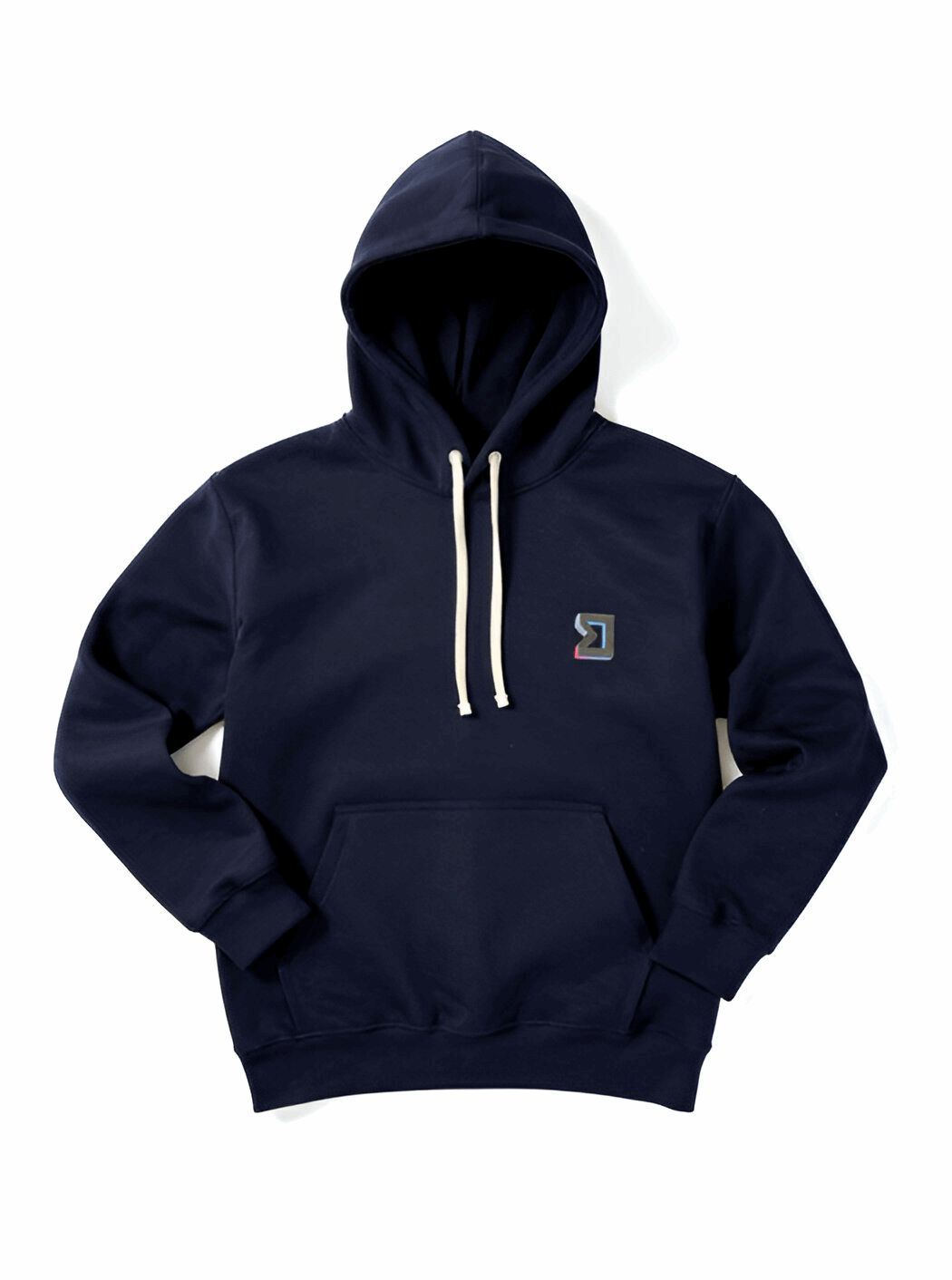Premium Athletic Navy Hoodie – Breathable Loopback Non-Fleece Trap'n Shorts