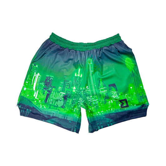 NEONnight Dry-Fit Shorts – Soft-n-Smooth Performance ⚡🌙 - Trap'n Shorts