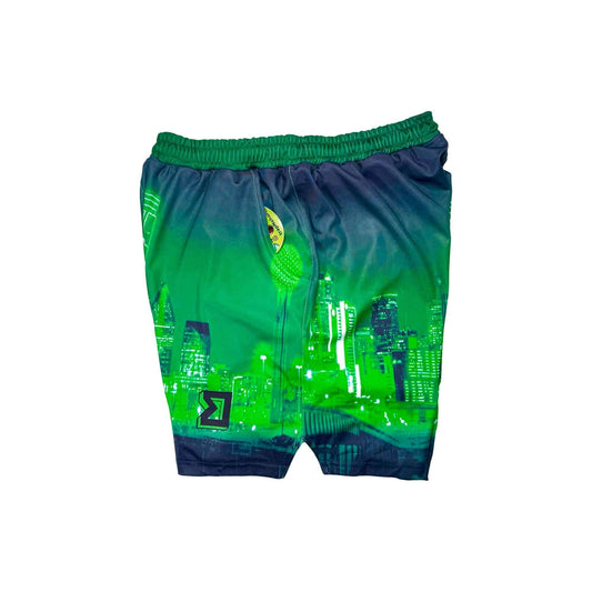 NEONnight Dry-Fit Shorts – Soft-n-Smooth Performance ⚡🌙 - Trap'n Shorts