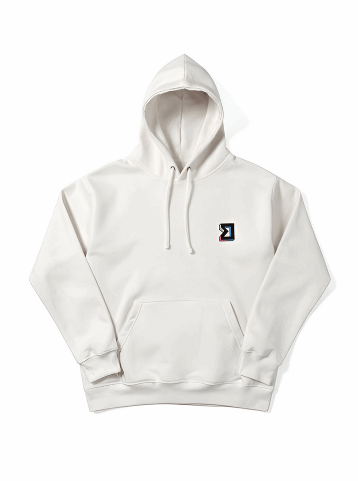 Premium Athletic White Hoodie – Lightweight Loopback Trap'n Shorts