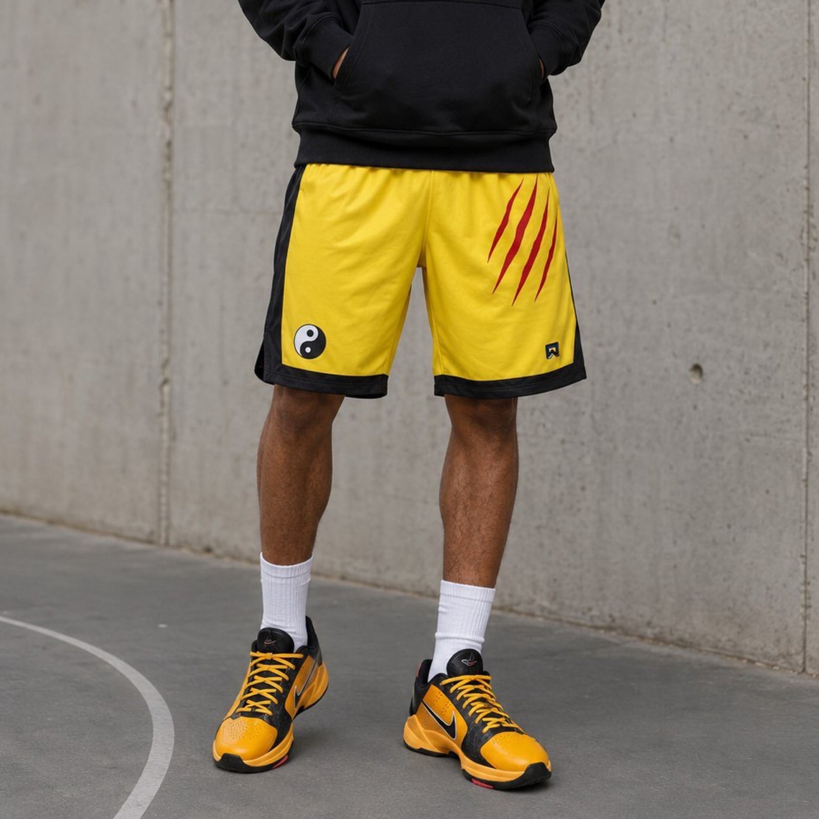 Dragon "Bruce Lee" Basketball Shorts — Dry-Fit