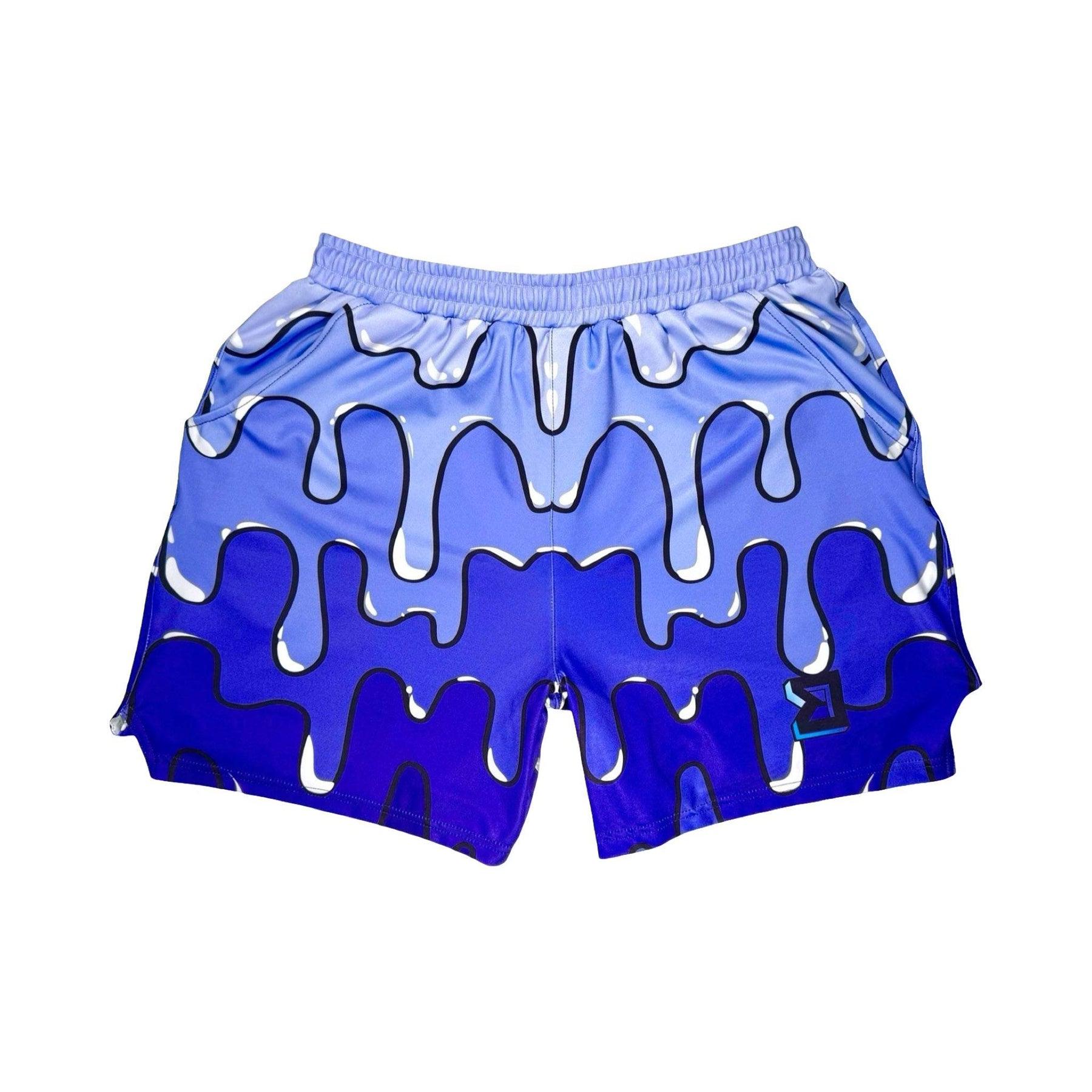 Basketball Shorts – Soft Quick Dry (Drip’n Blue) Trap'n Shorts