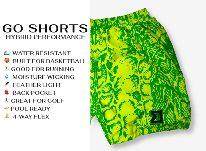 Basketball Shorts – GO Fast Dry (Boogeyman Black) Trap'n Shorts