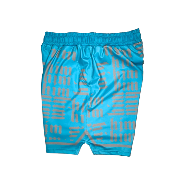 HiM Aqua and Silver Shorts