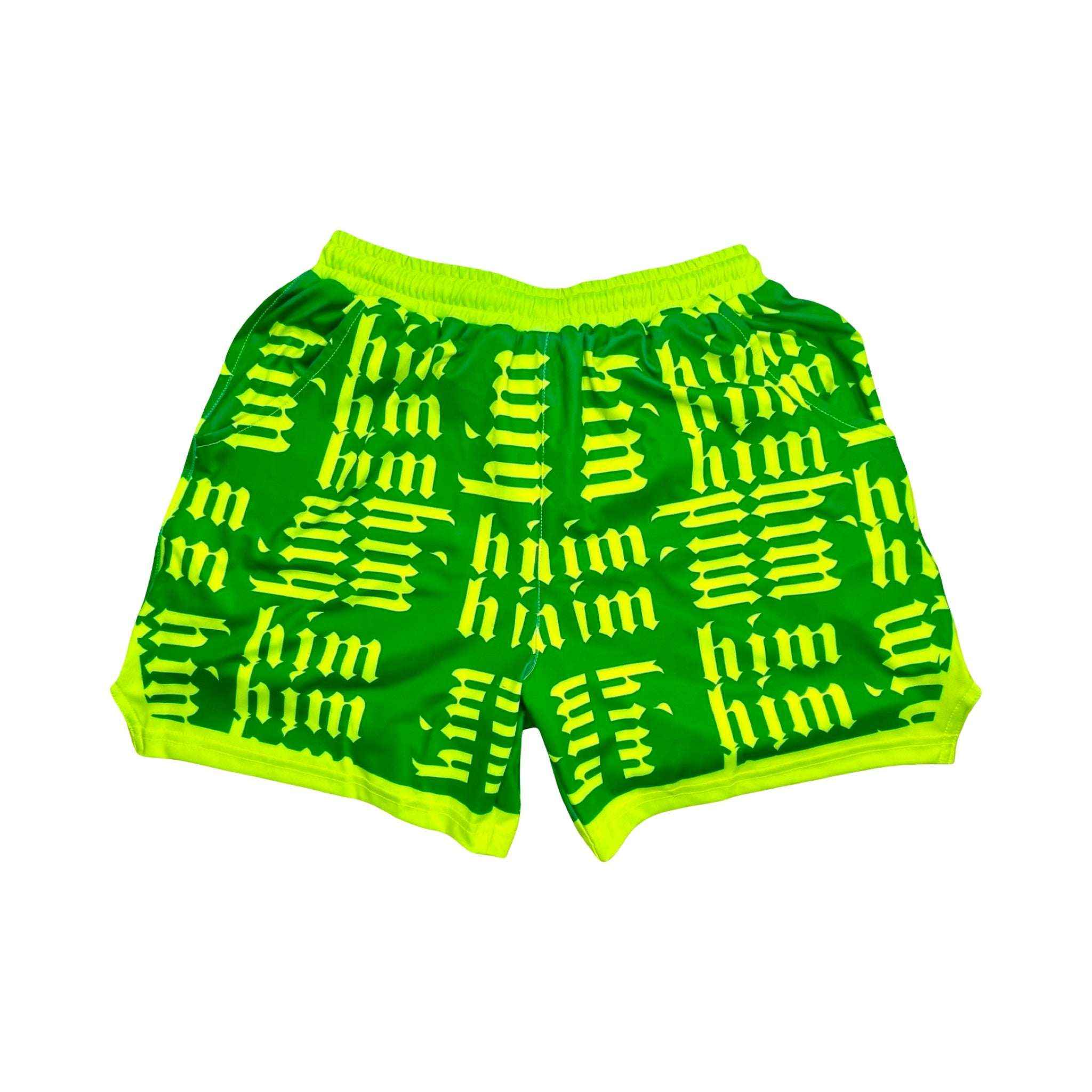 Basketball Shorts – Soft Quick Dry (HiM Neon Grinch) Trap'n Shorts