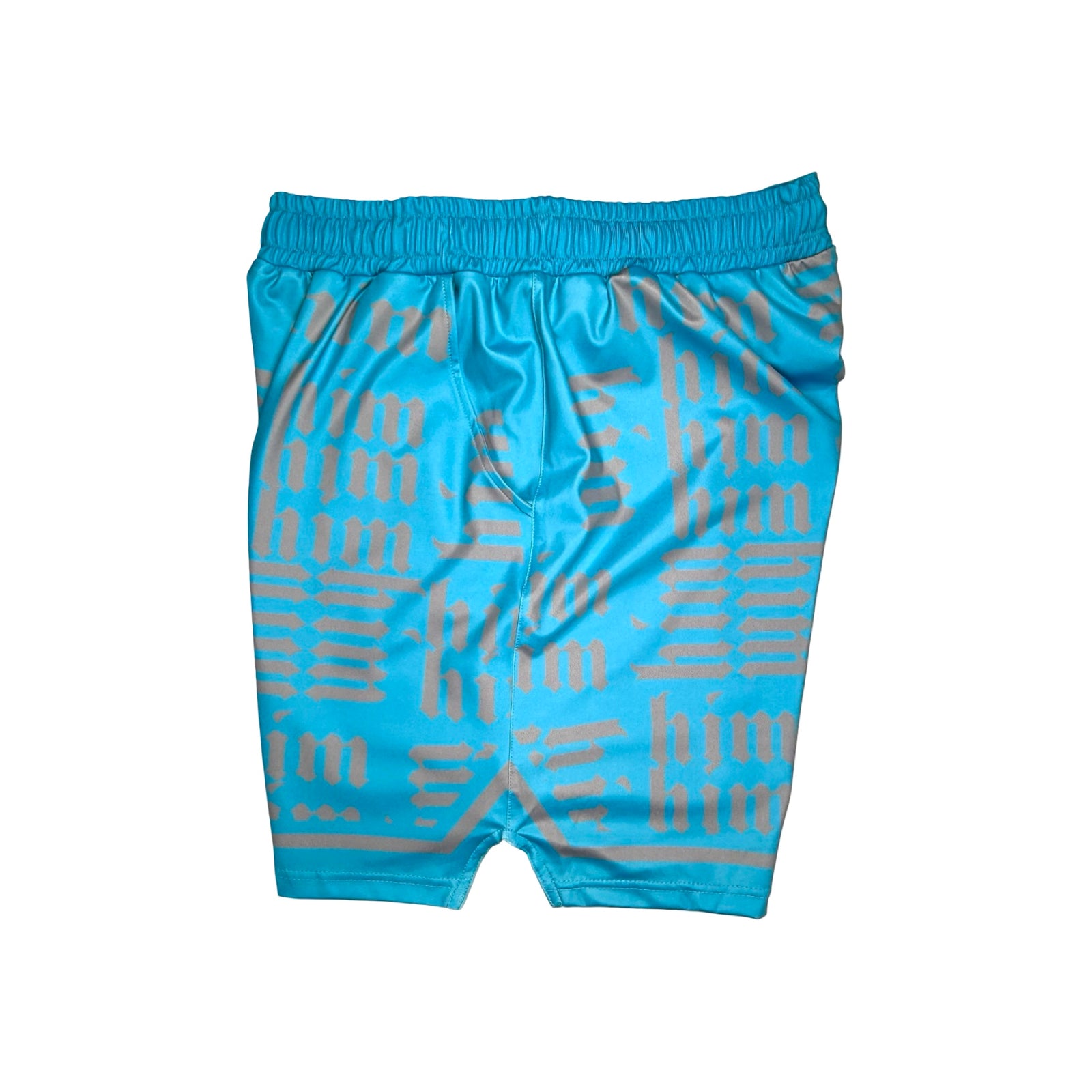 HiM Aqua and Silver Basketball Shorts — Ja Morant 3 Metallic Silver Sneaker Match