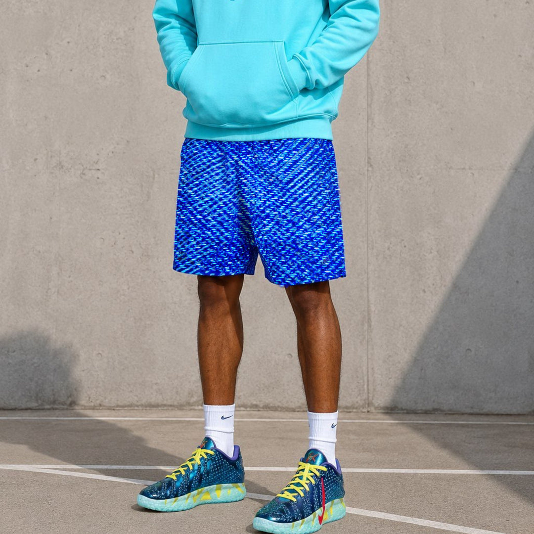 Indigo Zoom Navy Basketball Shorts — Dry Fit