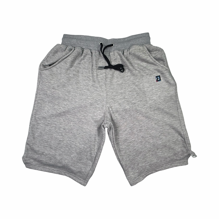 Gray Loopback Terry Jogger Shorts — Premium Cotton