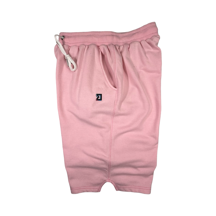 Pink Loopback Terry Jogger Shorts — Premium Cotton
