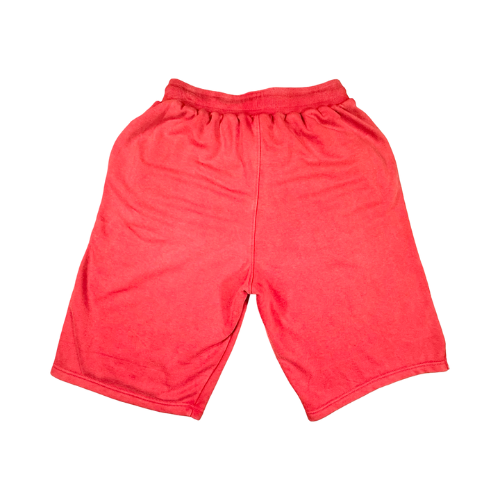 Red Acid Loopback Terry Jogger Shorts — Premium Cotton