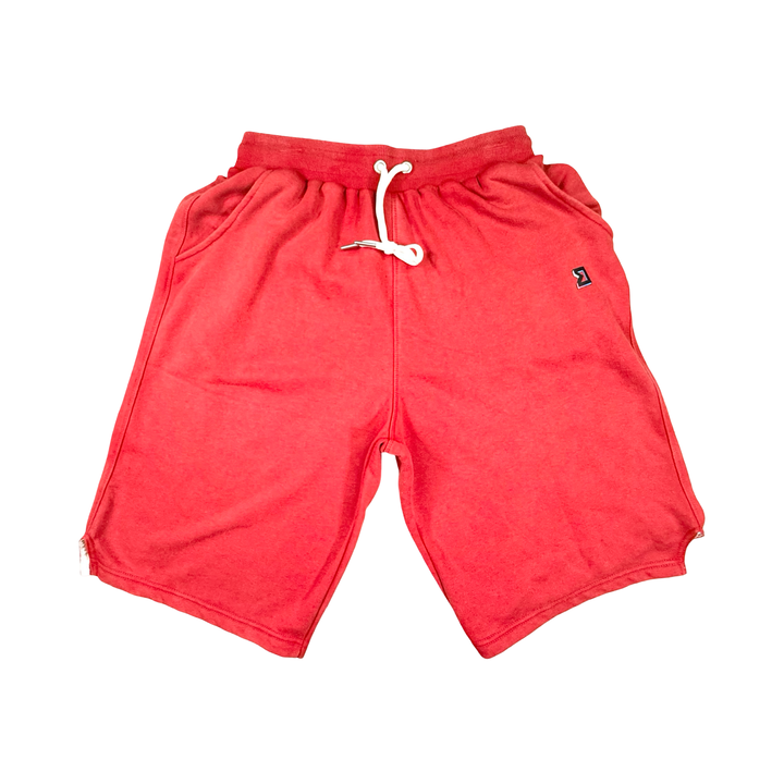 Red Acid Loopback Terry Jogger Shorts — Premium Cotton