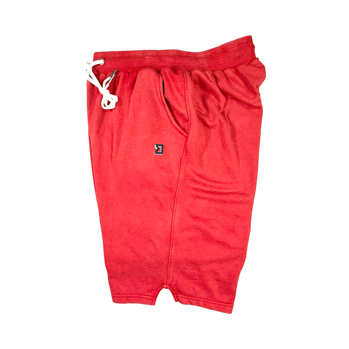 Red Acid Loopback Terry Jogger Shorts — Premium Cotton