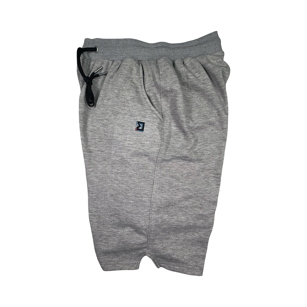 Gray Loopback Terry Jogger Shorts — Premium Cotton