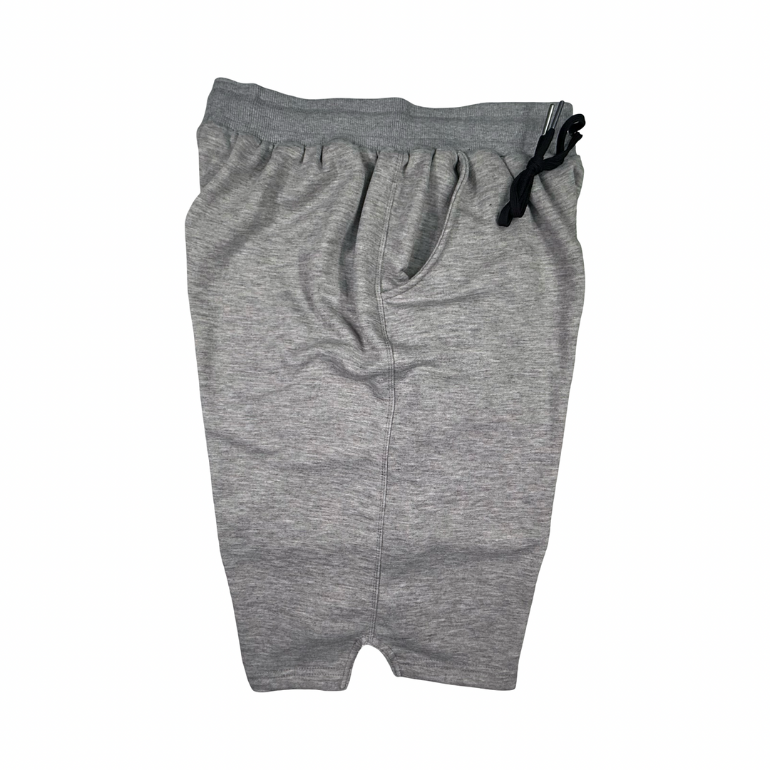 Gray Loopback Terry Jogger Shorts — Premium Cotton