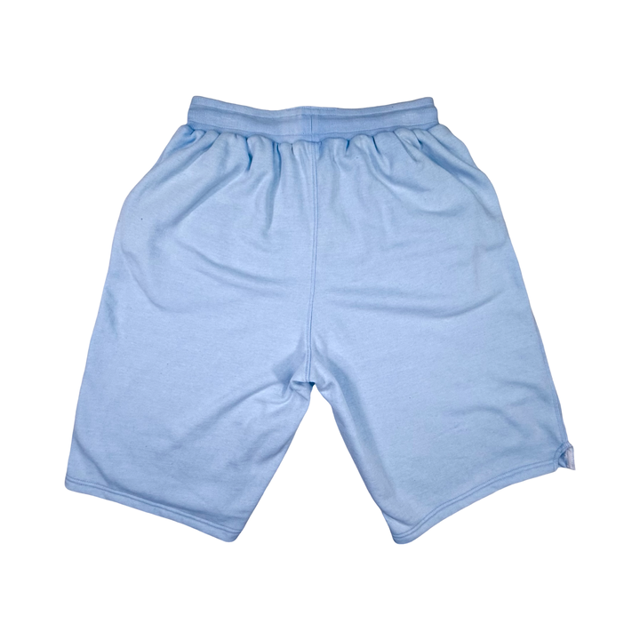 Sky Blue Loopback Terry Jogger Shorts — Premium Cotton