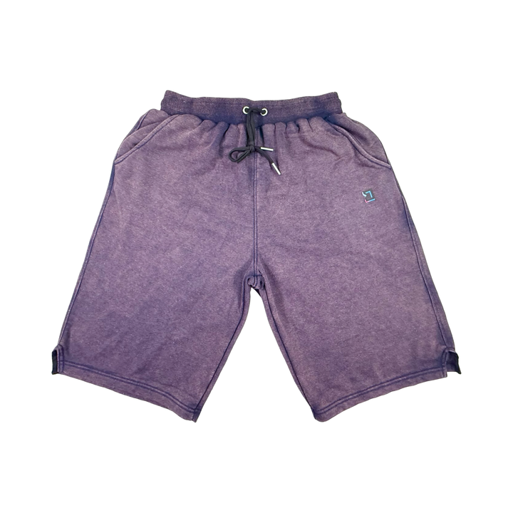 Purple Loopback Terry Jogger Shorts — Premium Cotton