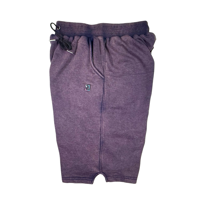 Purple Loopback Terry Jogger Shorts — Premium Cotton