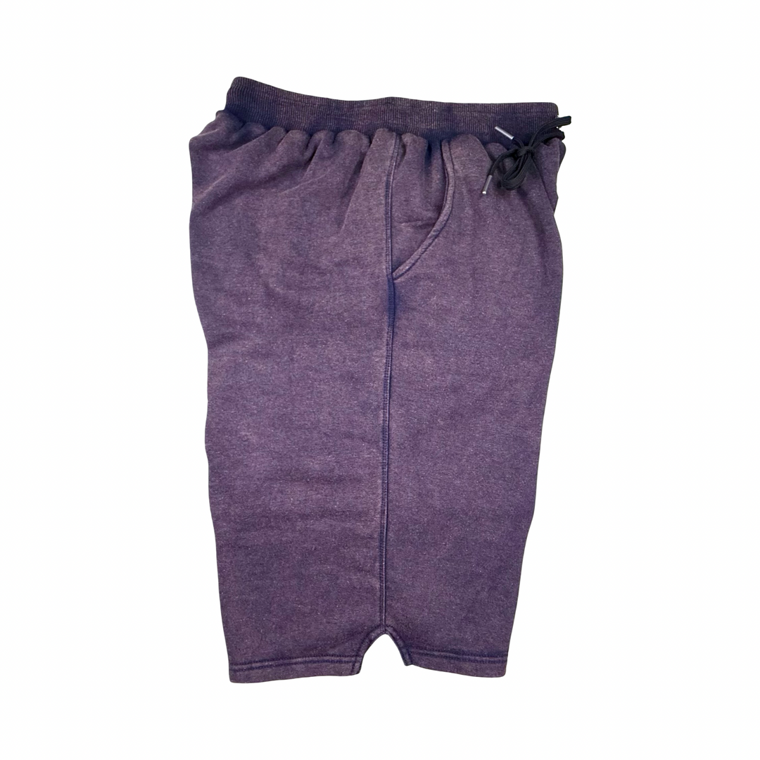 Purple Loopback Terry Jogger Shorts — Premium Cotton