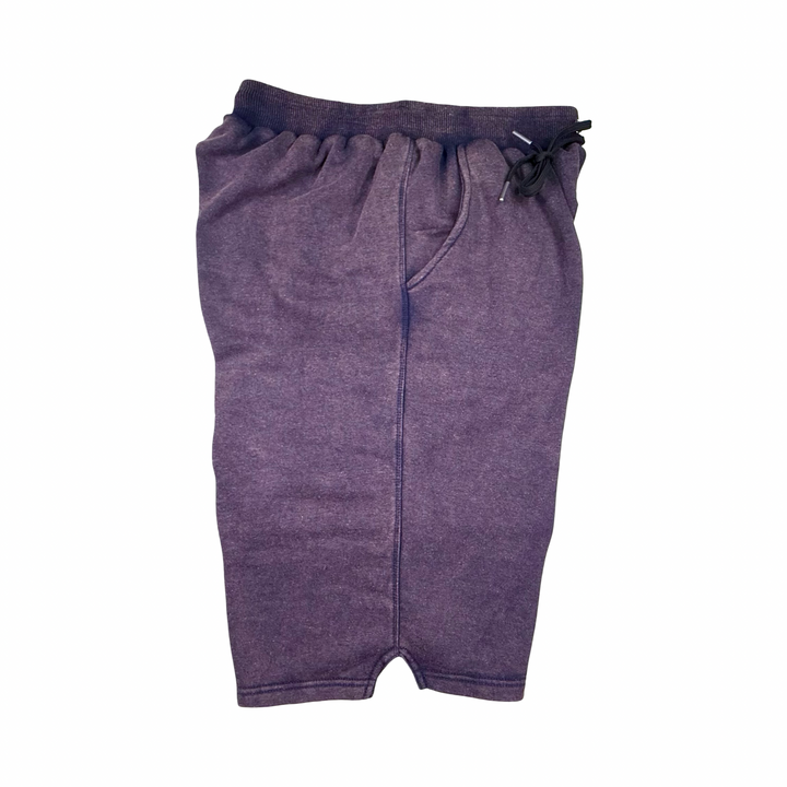 Purple Loopback Terry Jogger Shorts — Premium Cotton