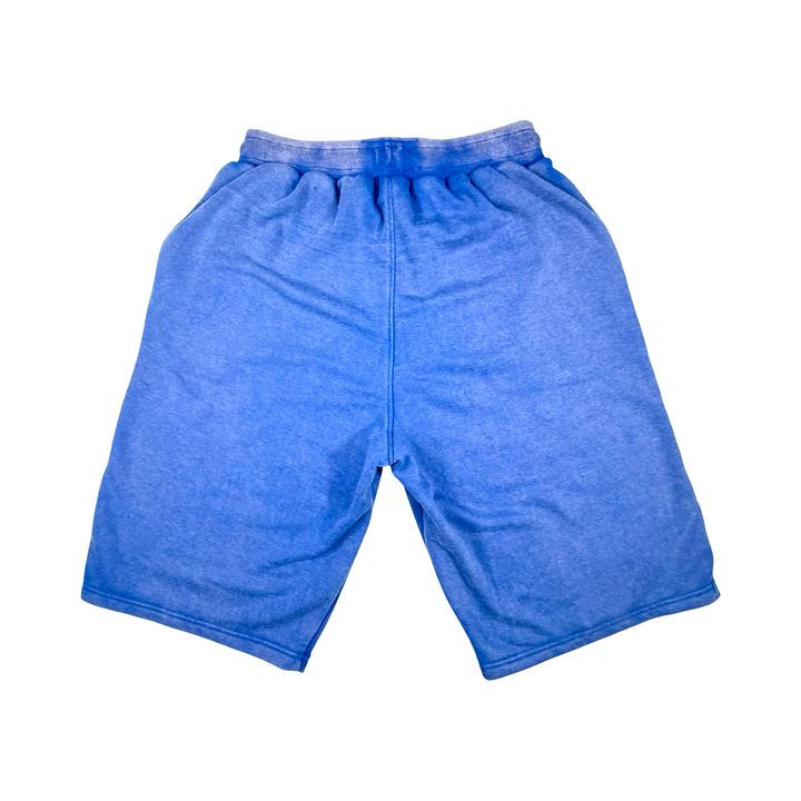 Blue Acid Loopback Terry Jogger Shorts — Premium Cotton