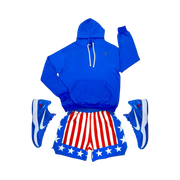 Apollo Red White and Blue Athletic Soft Dry-Fit Shorts