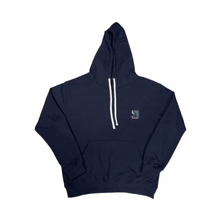 Premium Athletic Navy Hoodie – Breathable Loopback Non-Fleece Trap'n Shorts