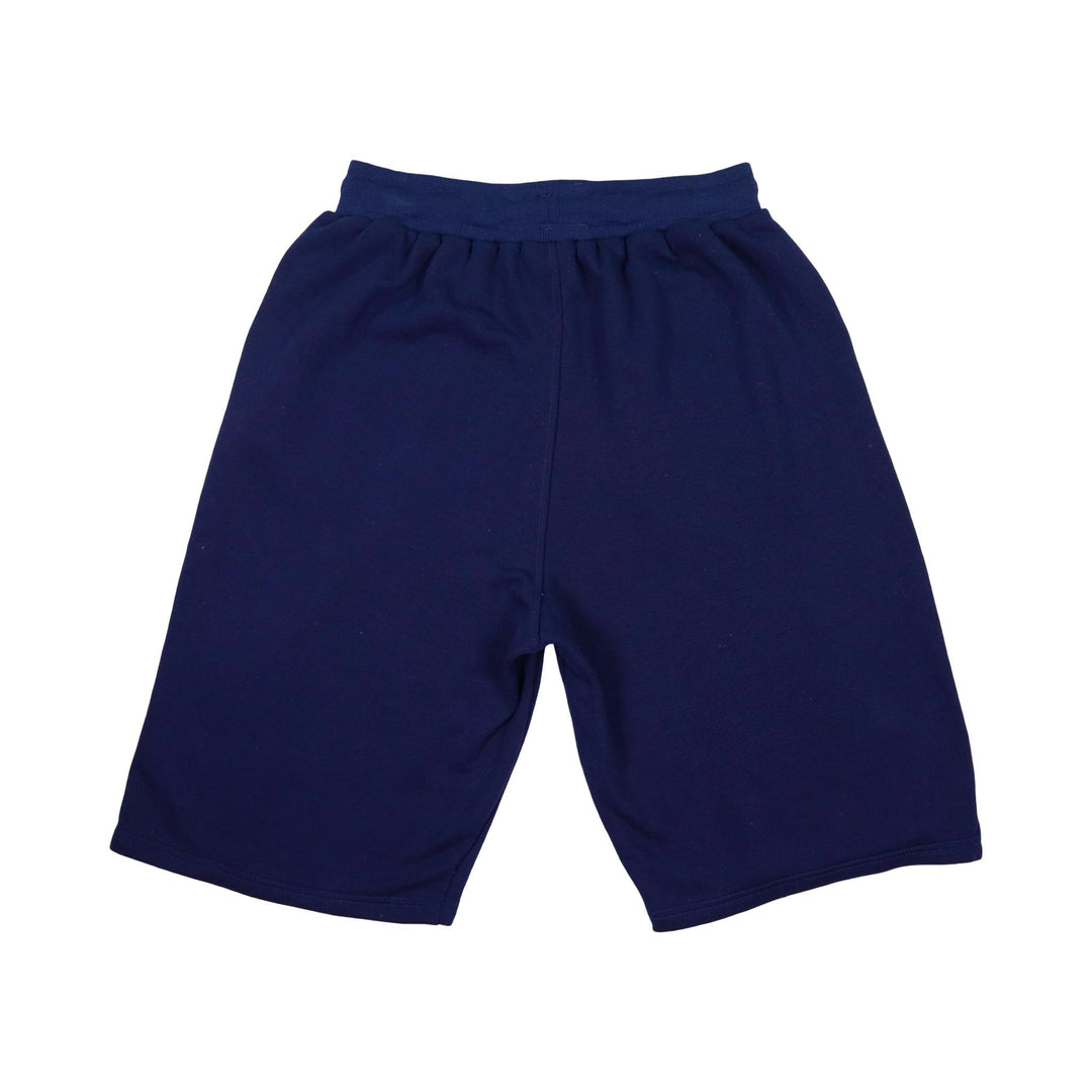 Navy blue loopback jogger shorts