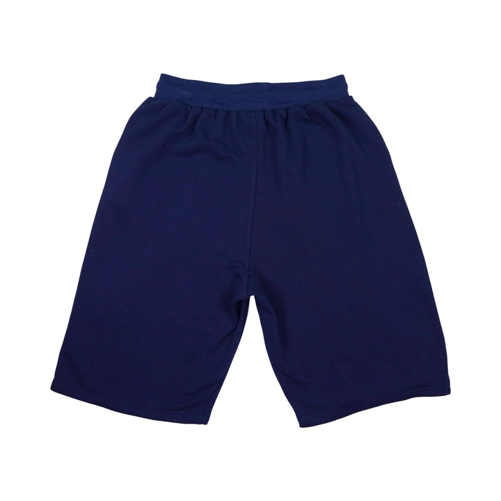 Navy blue loopback jogger shorts