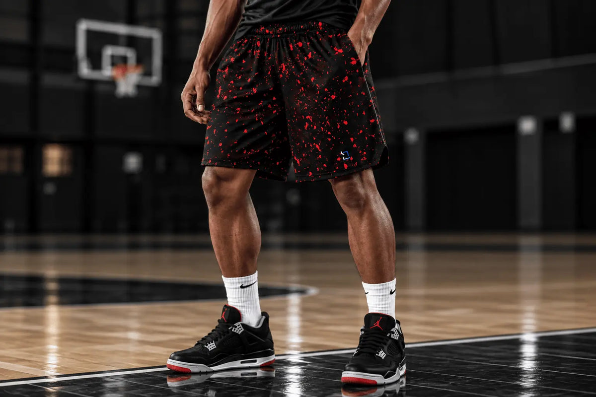 Relaxed basketball cut of PLAYGROUND™ shorts with room through the seat, rise and thighs.