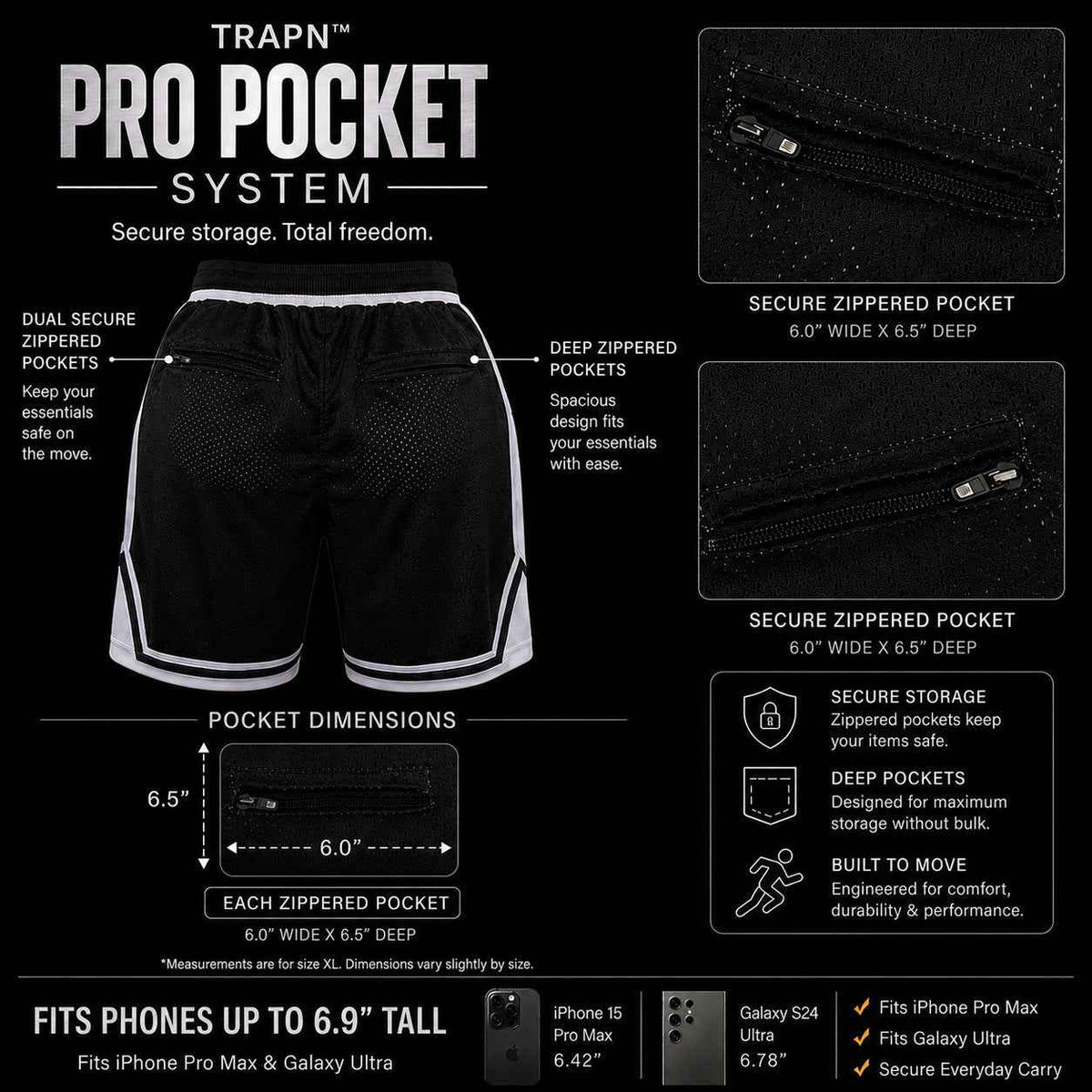 Show Elite PRO BRED Basketball Shorts