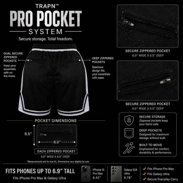Show Elite PRO BRED Basketball Shorts