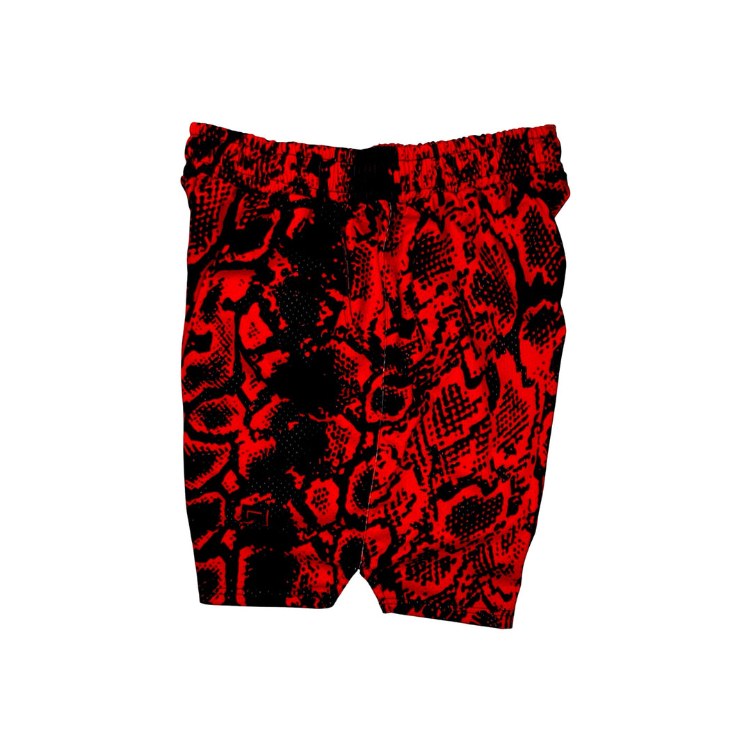 Red Mamba Mesh Basketball Shorts — Dry Fit
