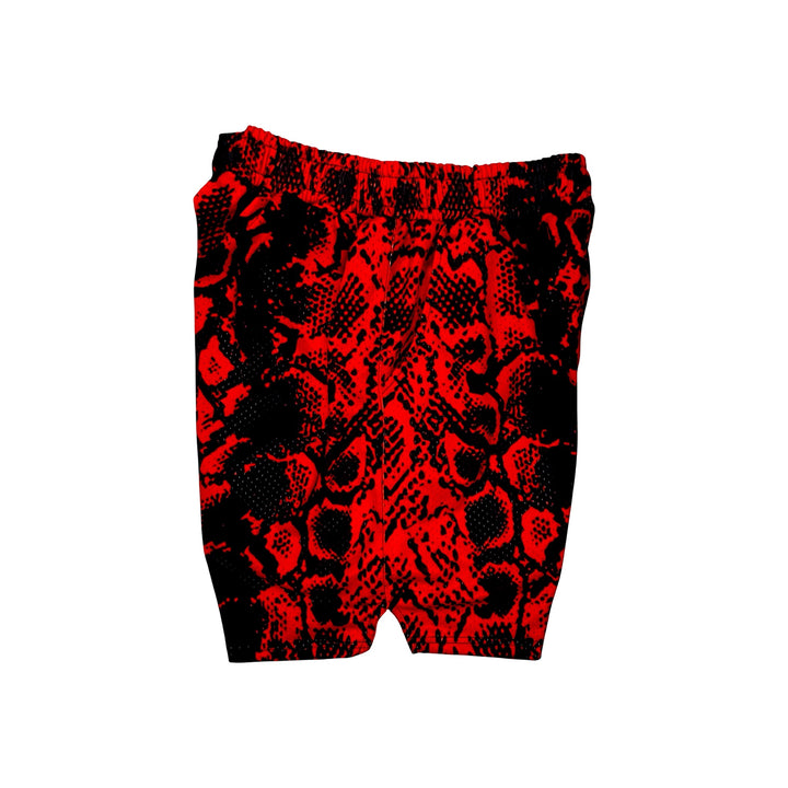 Red Mamba Mesh Basketball Shorts — Dry Fit