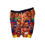 Rivals kobe edition mesh shorts with rival players from the same basketball era