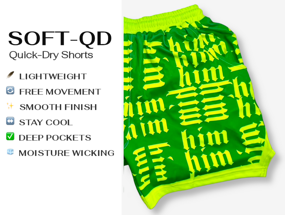 Basketball Shorts – Soft Quick Dry (Snowstars Sky) Trap'n Shorts