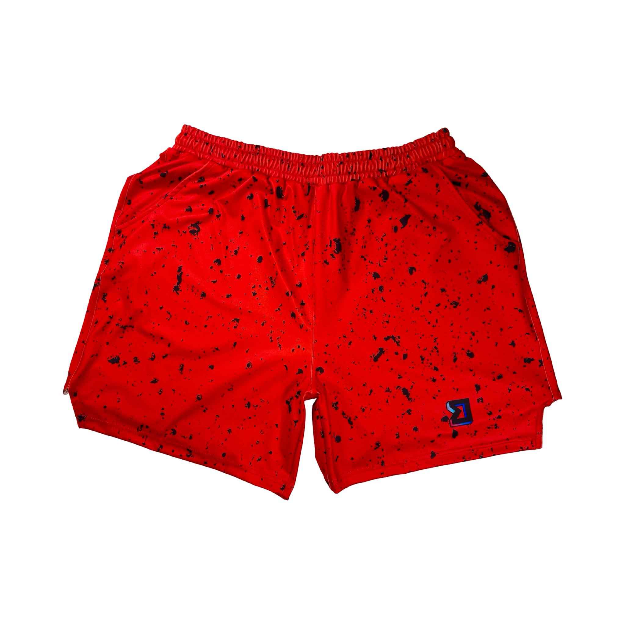Charge Red Basketball Shorts — Soft Dry Fit