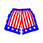 Apollo Red White and Blue Athletic Soft Dry-Fit Shorts