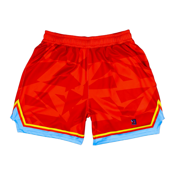 Charge Soft-QD shorts front #color_red