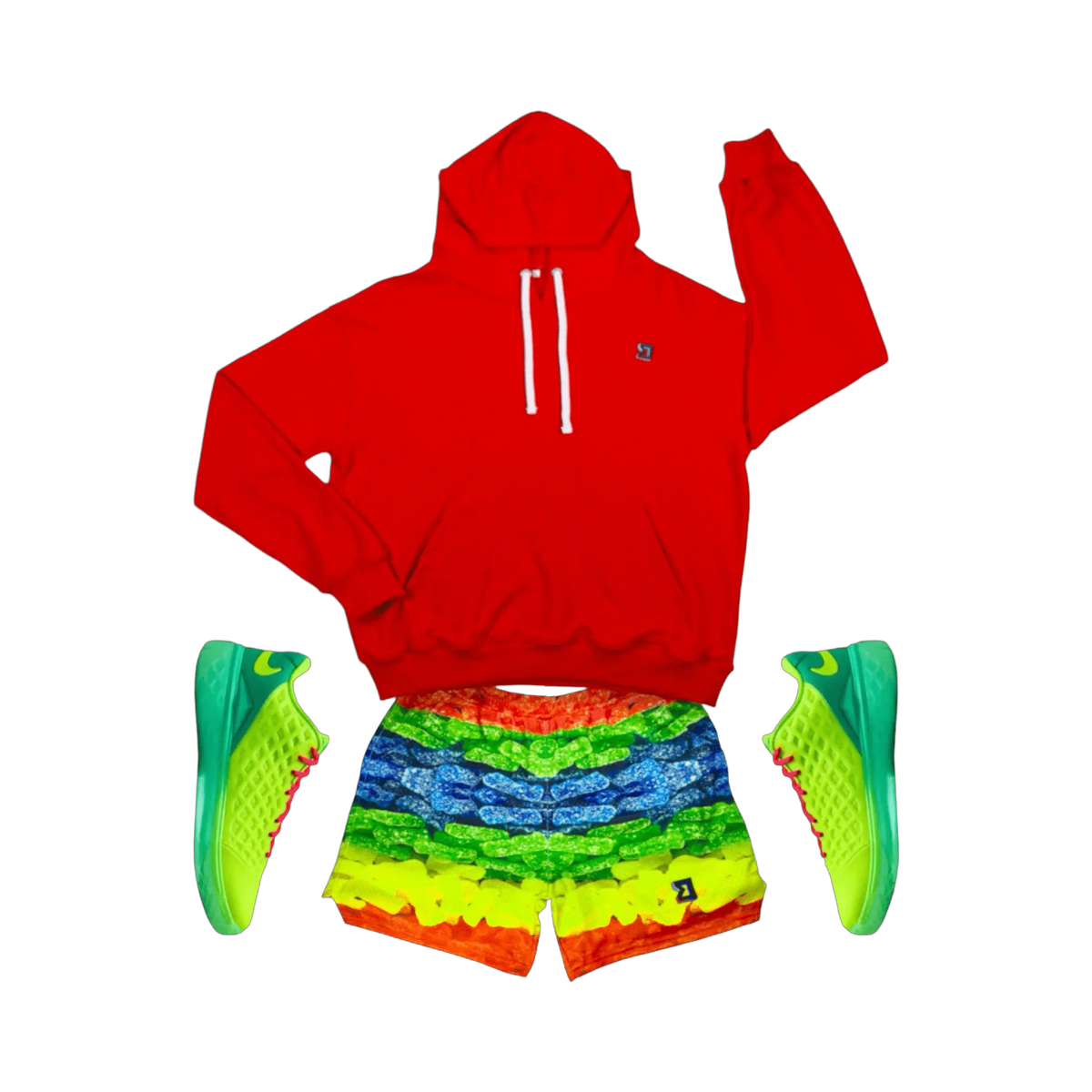 Sour Patchwork Shorts