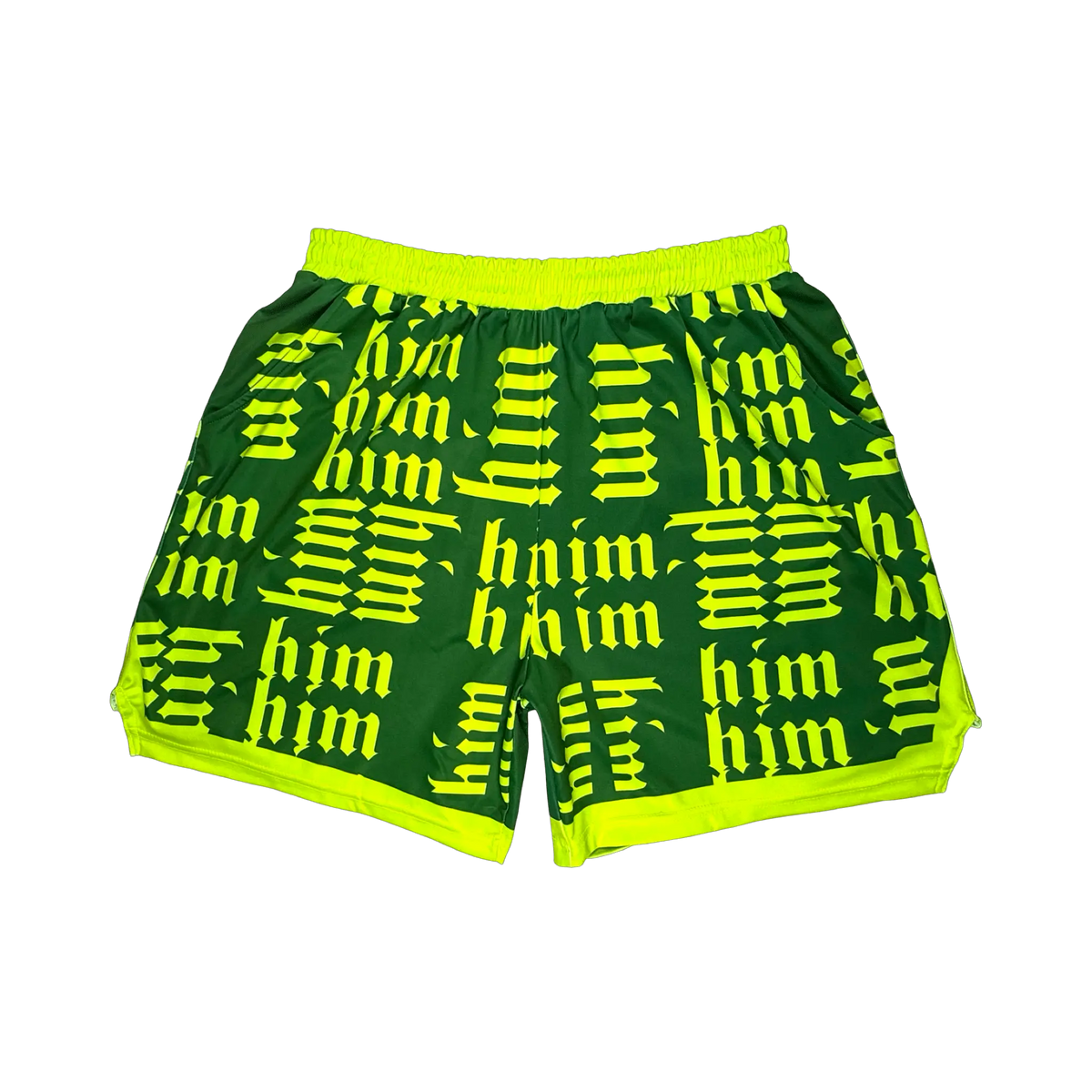 Neon Green HiM Shorts