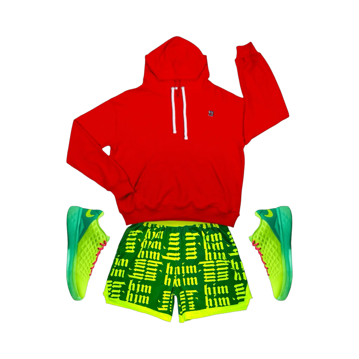 Neon Green HiM Shorts