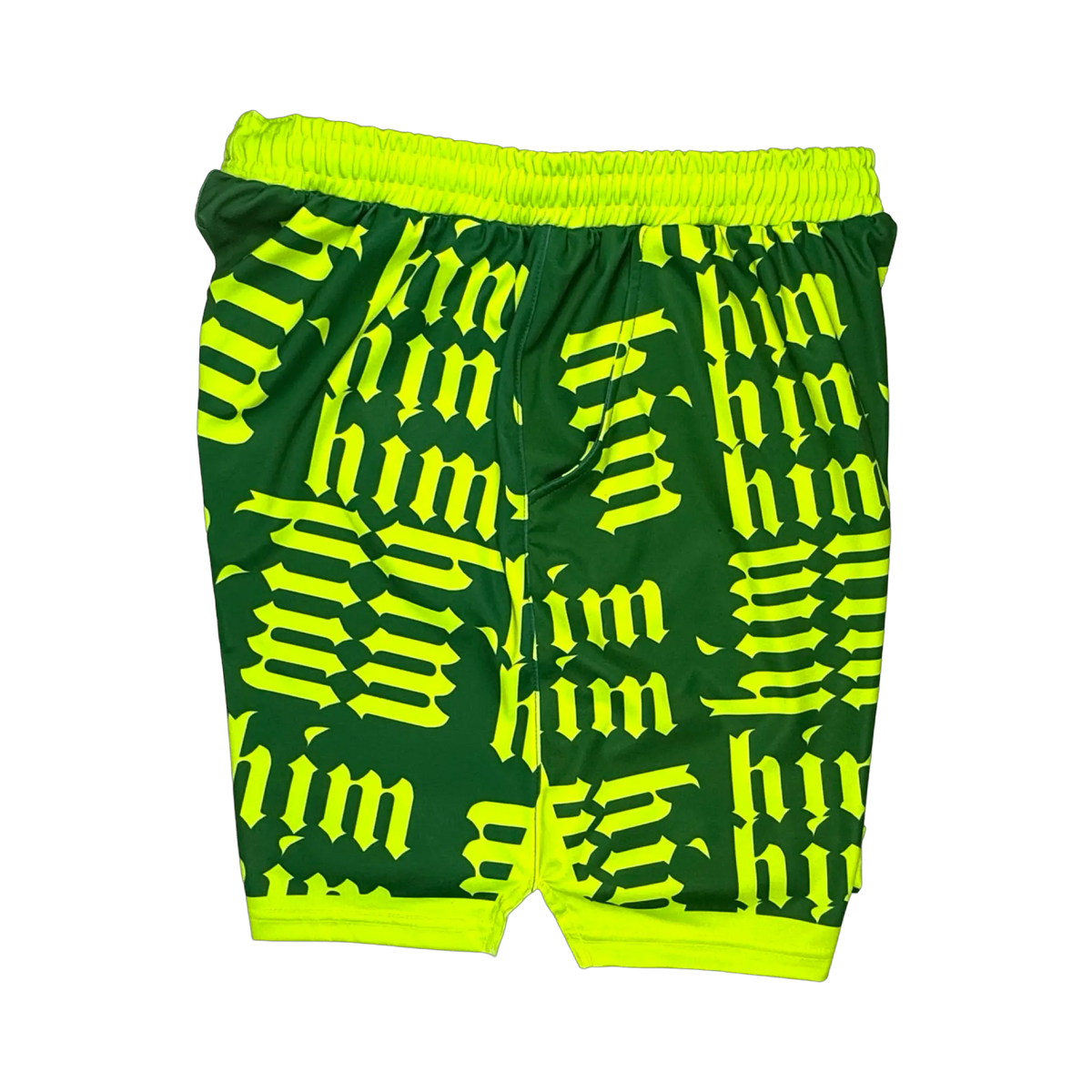 Neon Green HiM Shorts