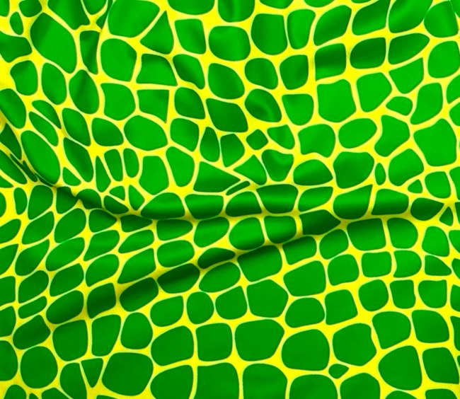 Green grinch colorway reptile patterned smooth dry fit shorts texture closeup