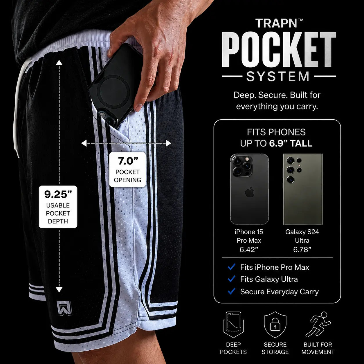 POCKETS THAT
ACTUALLY WORK.
