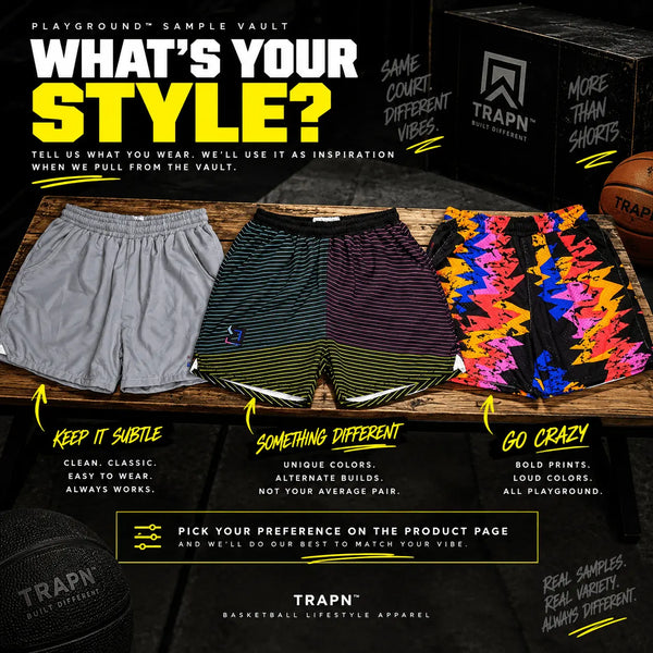 PLAYGROUND™ SAMPLE VAULT — XL MYSTERY SHORTS
