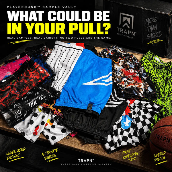 PLAYGROUND™ SAMPLE VAULT — XL MYSTERY SHORTS