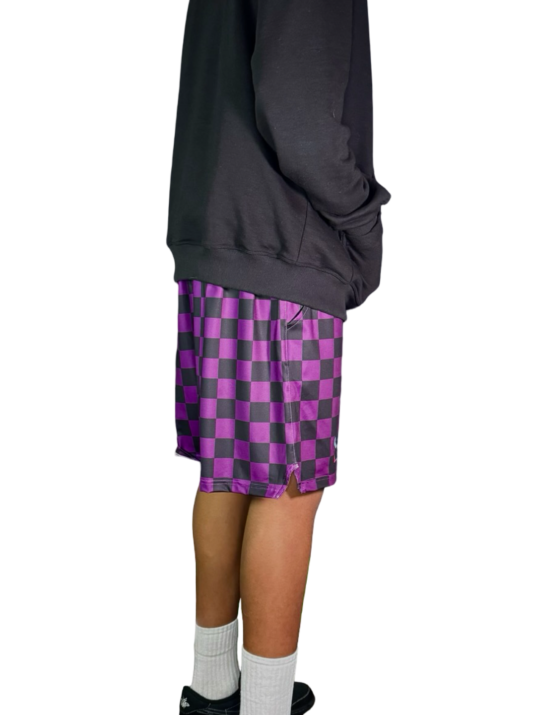 Checkmate Purple Soft-QD Basketball Shorts — Dry Fit