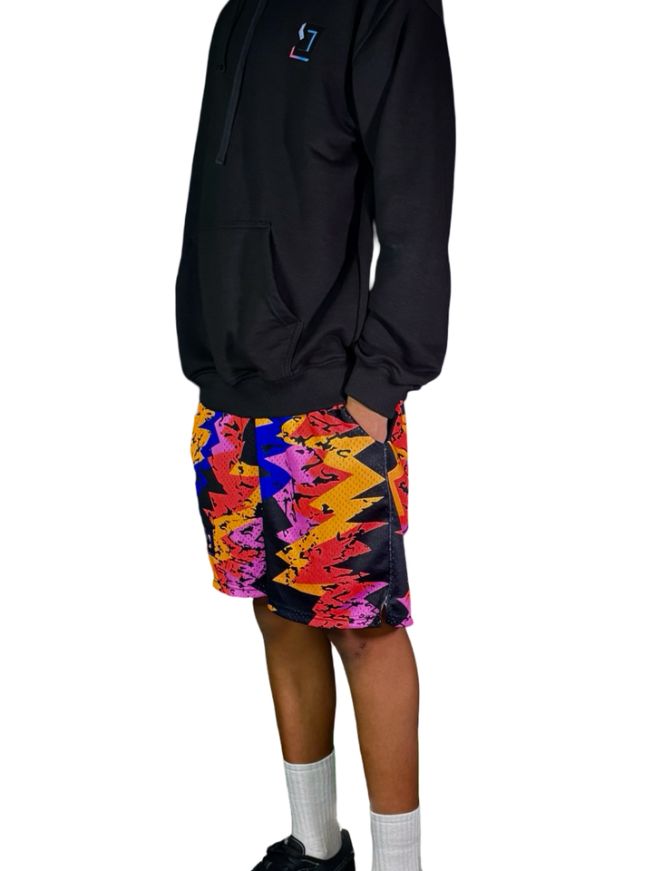 ZipZag Mesh Basketball Shorts — Breathable Performance