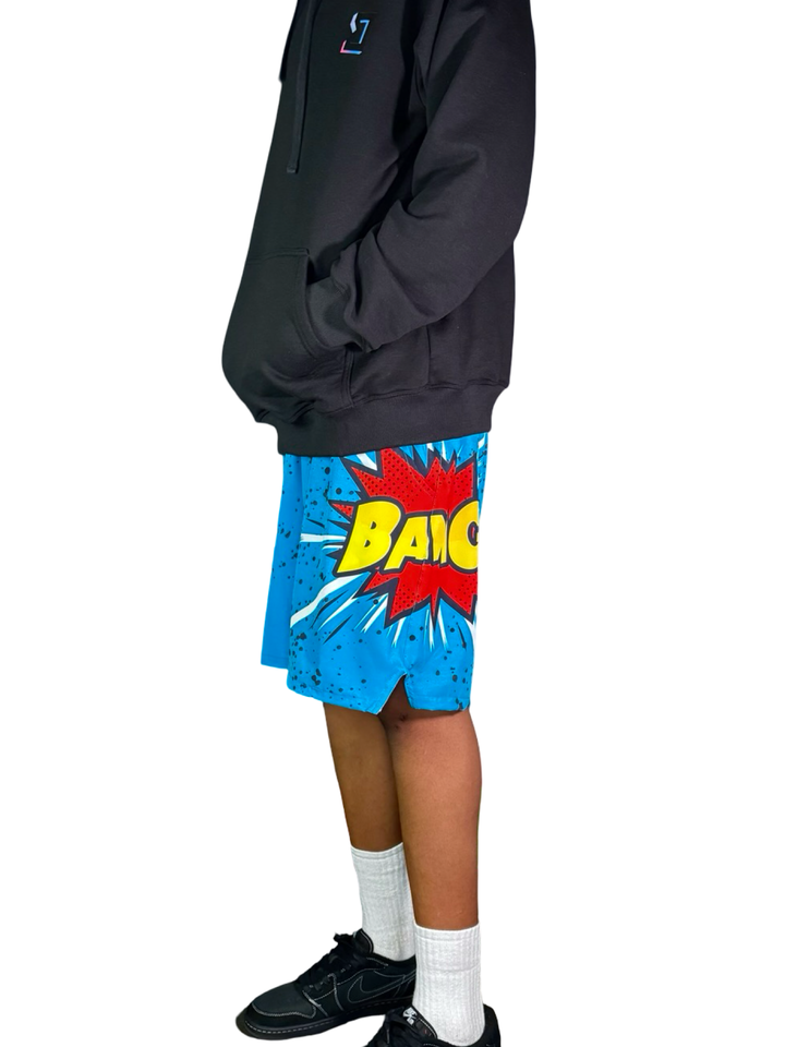 BANGer Blue Go-FD Athletic Shorts — Dry Fit